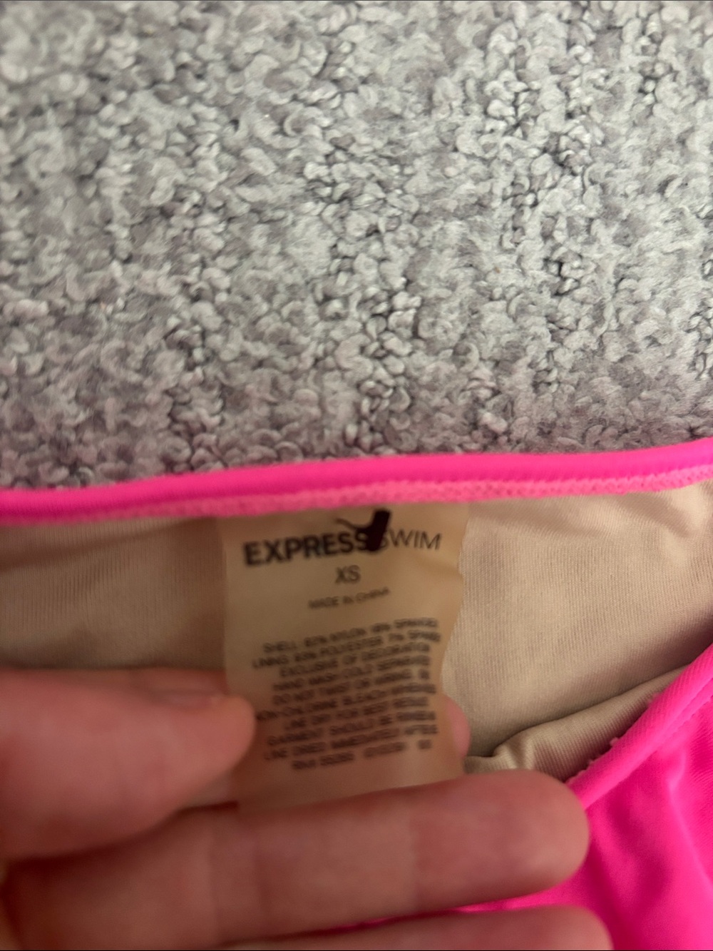 Express Hot Pink Ruffle Triangle Bikini Set - Picture 5 of 7